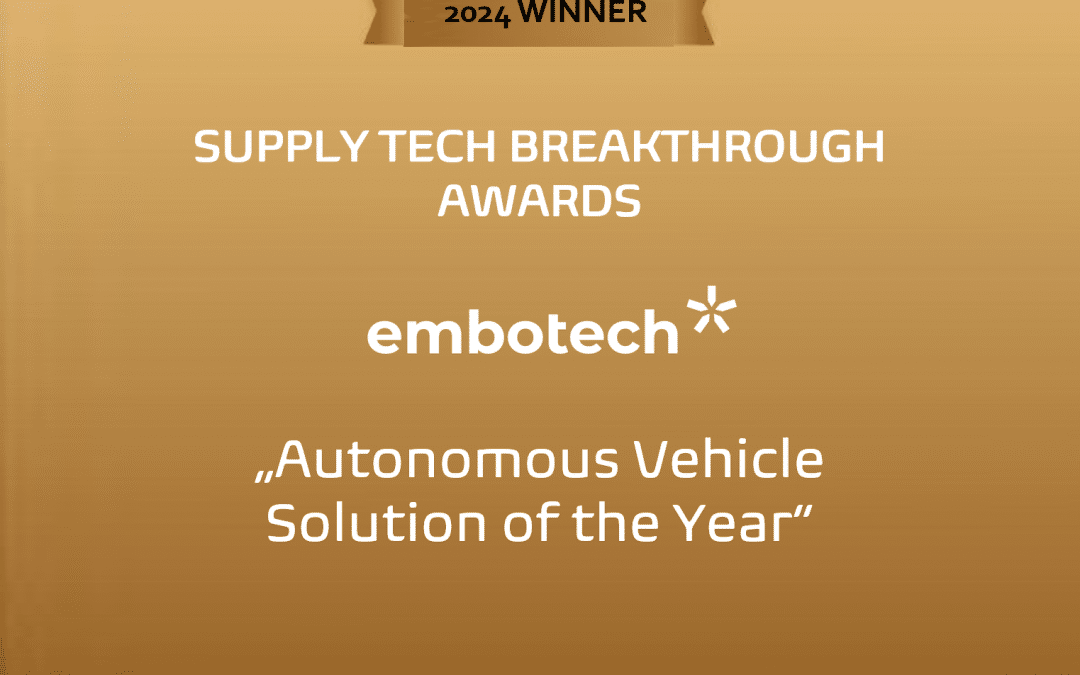 Embotech wins Autonomous Vehicle Solution of the Year Award